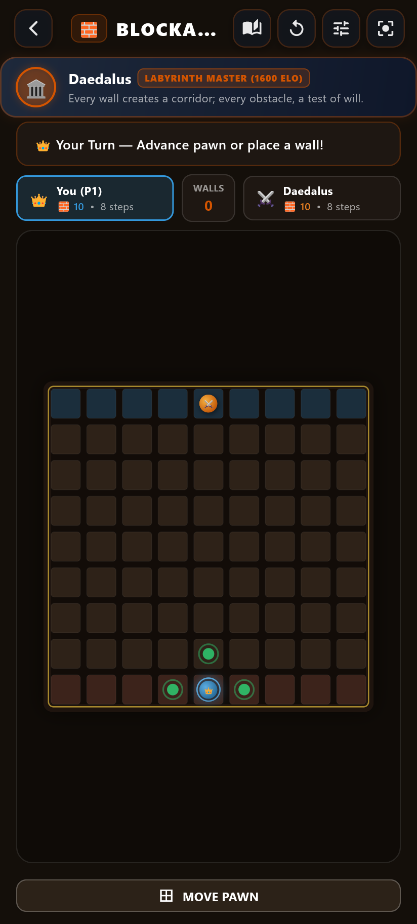 Blockade Board Game Screenshot