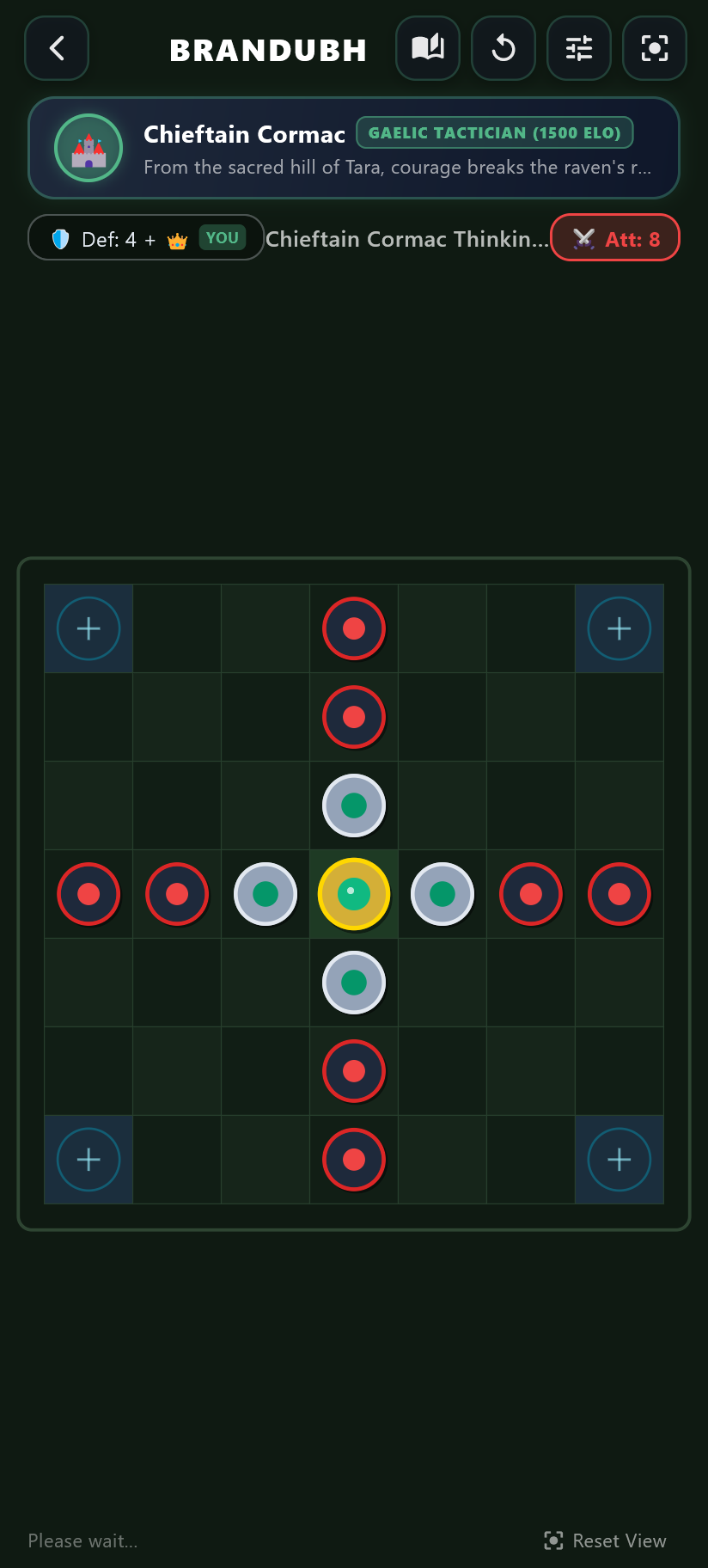 Brandubh Celtic Chess Screenshot