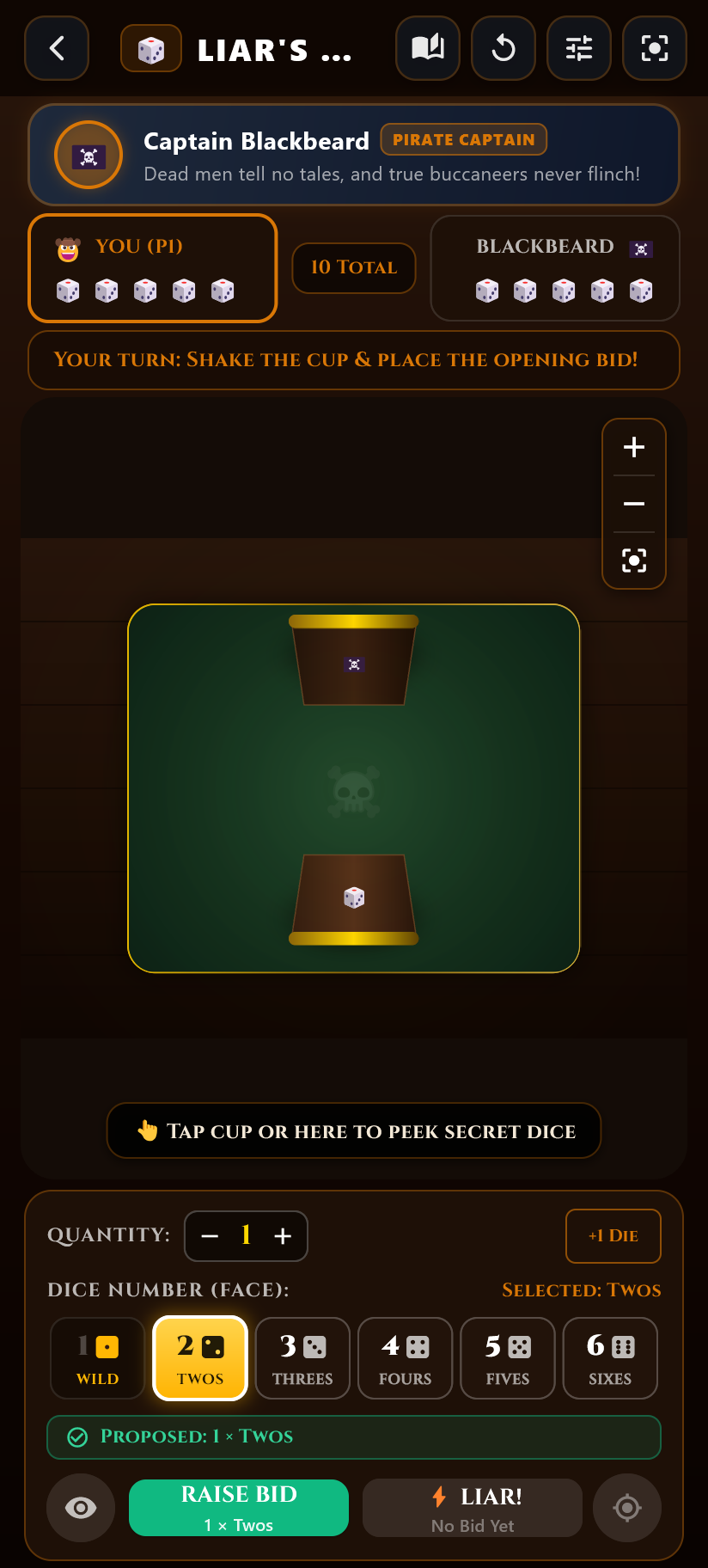 Liar's Dice Screenshot
