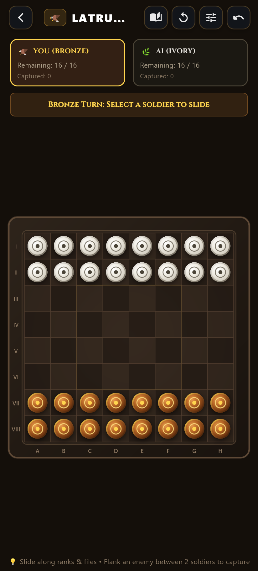 Ludus Latrunculorum Screenshot