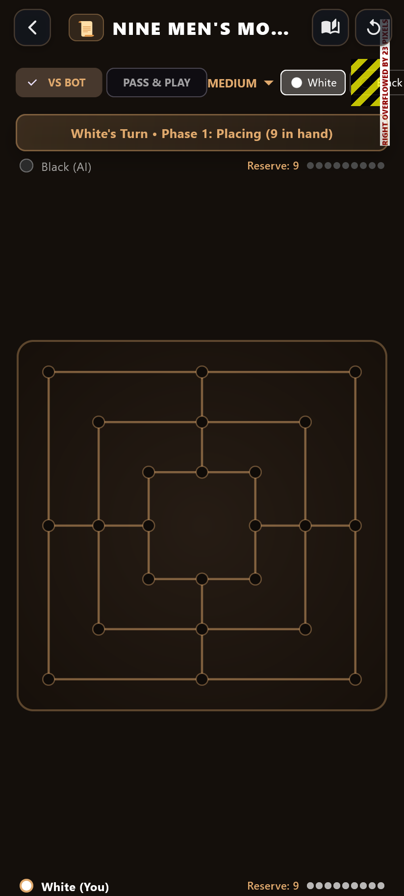 Nine Men's Morris Screenshot