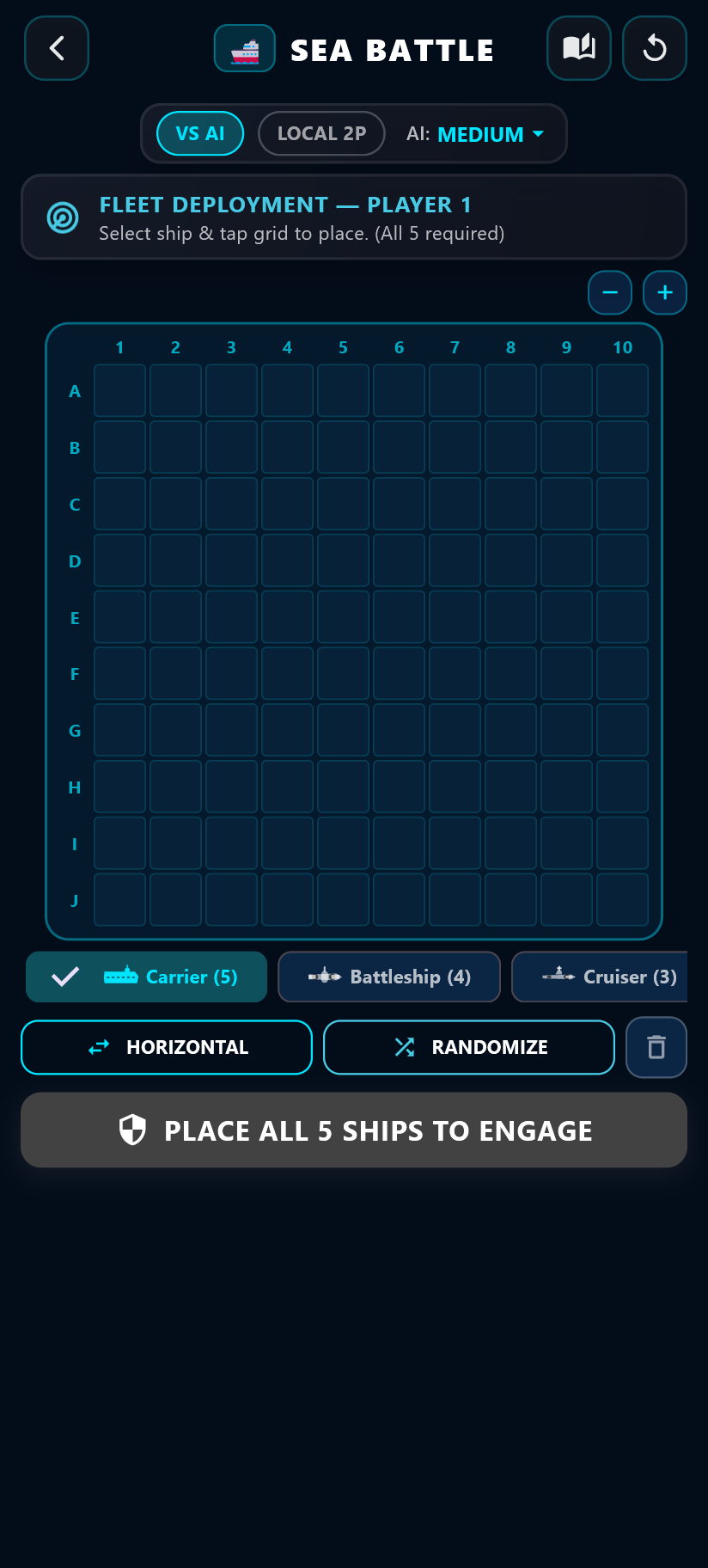 Sea Battle Battleship Screenshot