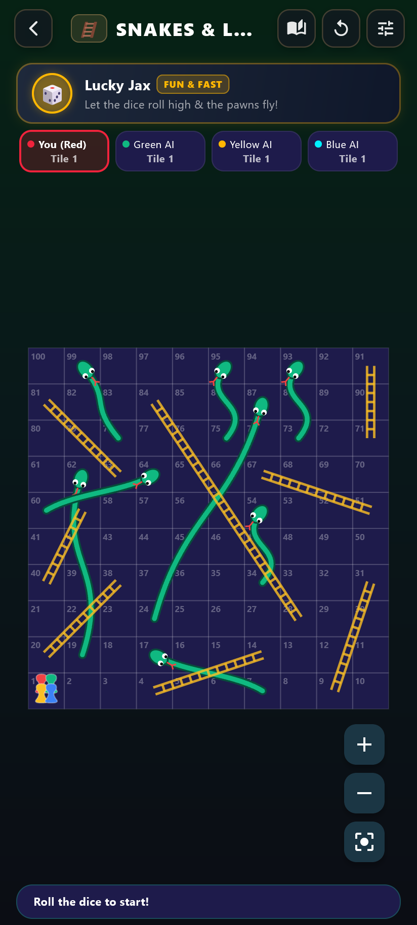 Snakes and Ladders Screenshot